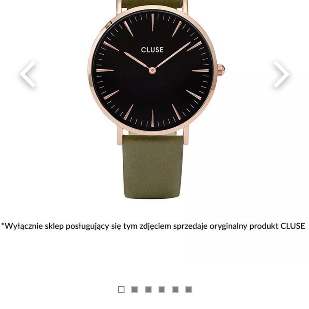 NWT Cluse Black and Green La Boheme Watch W/ Rose Gold CL18024